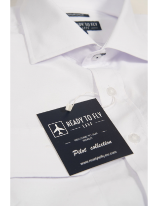 Chemise pilote Business Regular 100% coton coupe droite readytofly