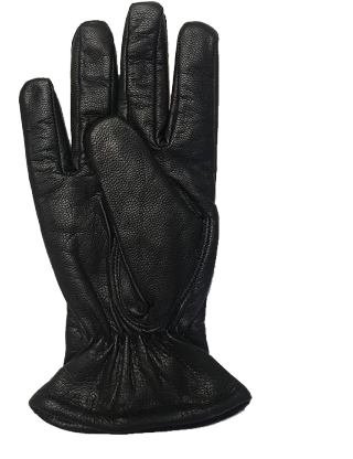 Gants cuir noir pilote homme  readytofly