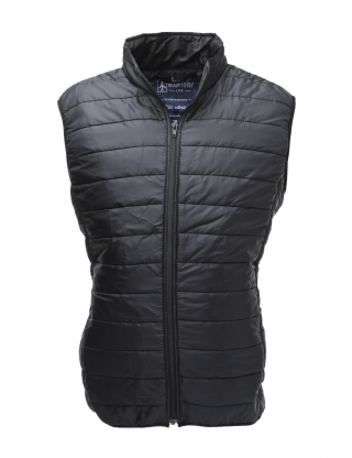 OFFRE SPECIAL :MANTEAU TROIS-QUARTS AVEC CAPUCHE AMOVIBLE + GILET MATELASSÉ NOIR A 1€