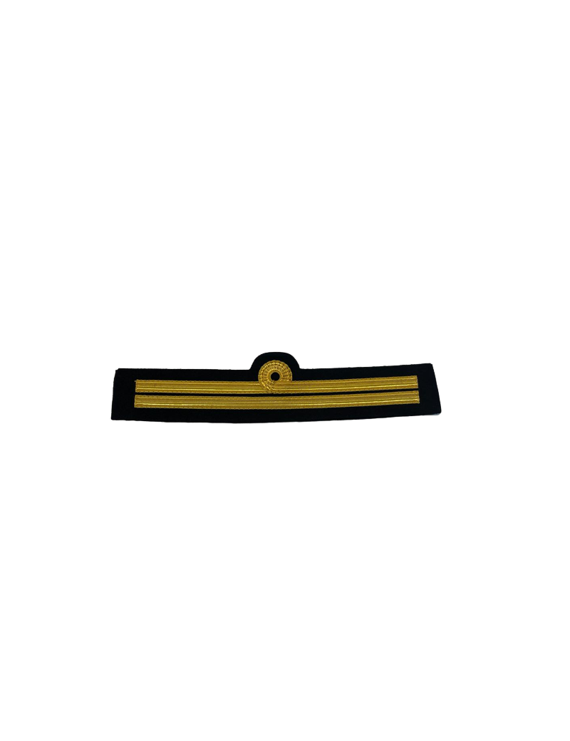 Tours de manches second officier pilote or avec boucle de nelson