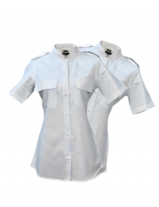 Lot de 2 chemises femme col Mandarin