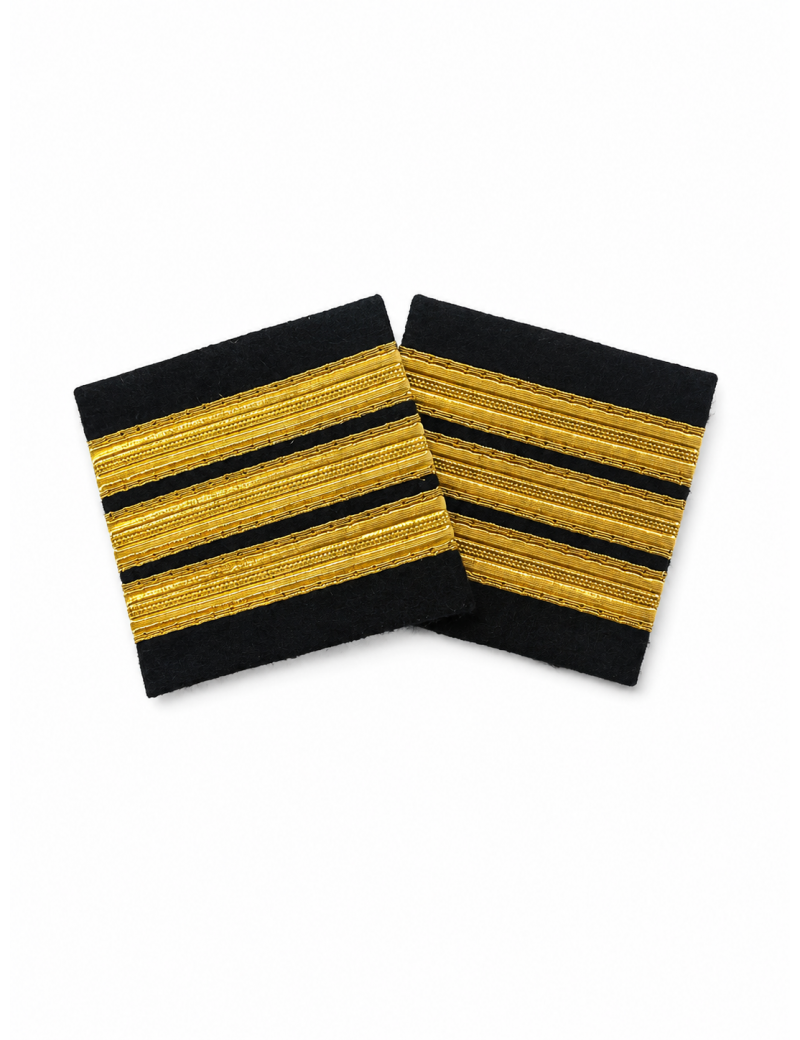 Coulants d'épaules Officier Pilote Or